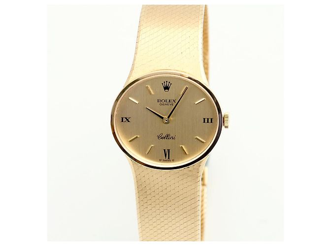Rolex Cellini Vintage Small Damenuhr integriert, Gold, Gold Golden - Ansicht 11
