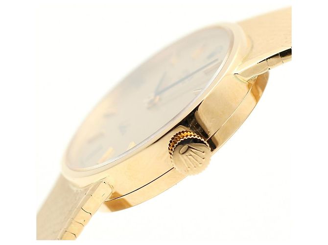 Rolex Cellini Vintage Small Damenuhr integriert, Gold, Gold Golden - Ansicht 12