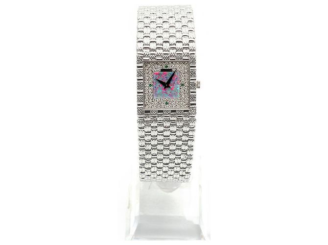 Piaget Relógio de quartzo masculino em ouro branco com mostrador de diamante e opala - vista 7