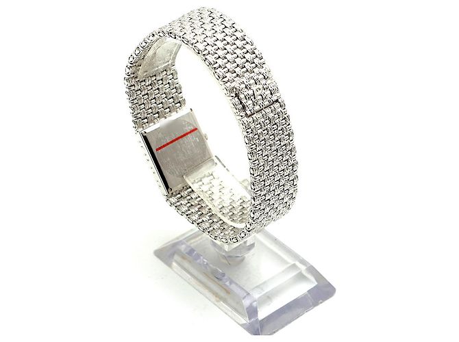 Piaget Relógio de quartzo masculino em ouro branco com mostrador de diamante e opala - vista 9