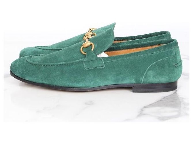 Gucci Mocassino in scamosciato verde - vista 3