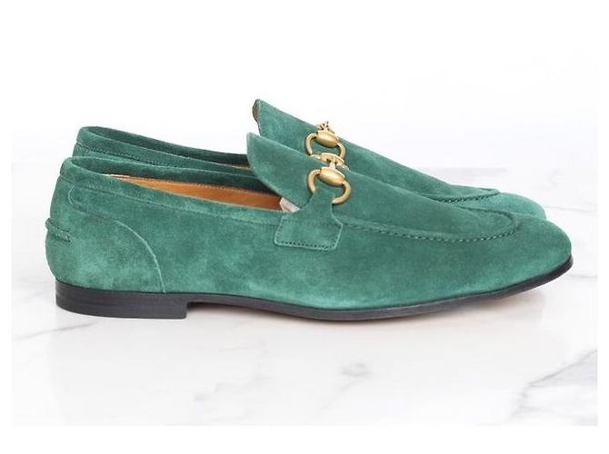 Gucci Mocassino in scamosciato verde - vista 4