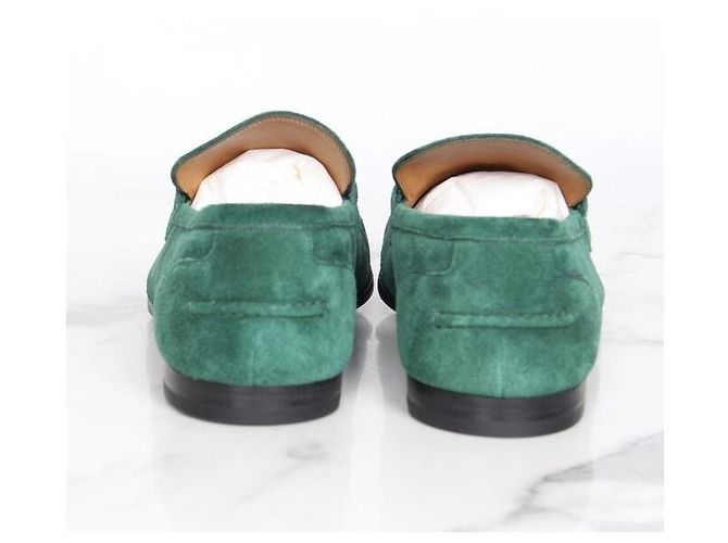 Gucci Mocassino in scamosciato verde - vista 5