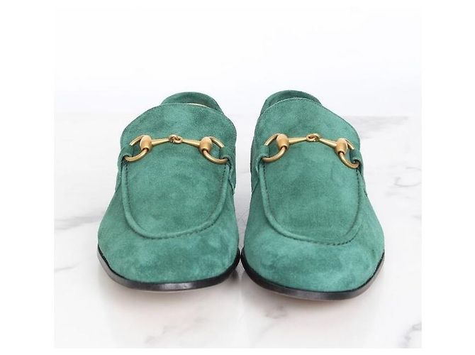 Gucci Mocassino in scamosciato verde - vista 6