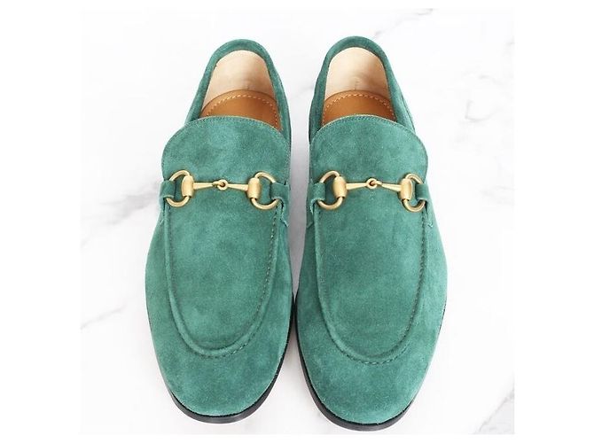 Gucci Mocassino in scamosciato verde - vista 7