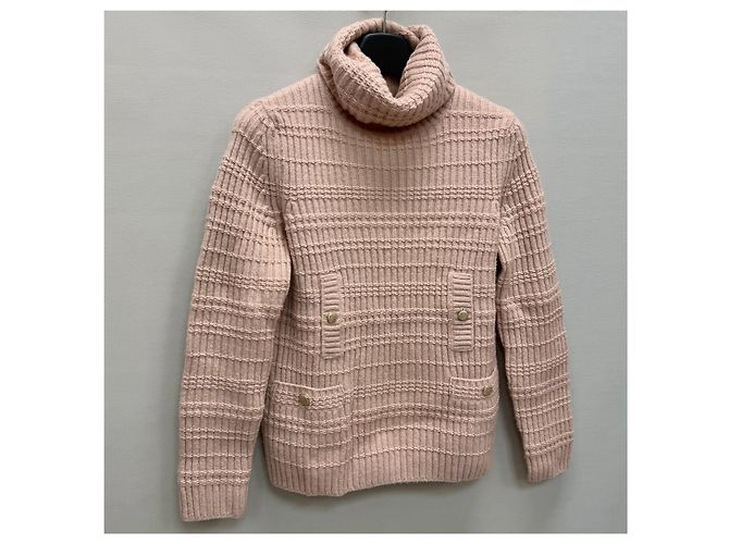 Chanel Maglione in maglia di cashmere Rosso - vista 3
