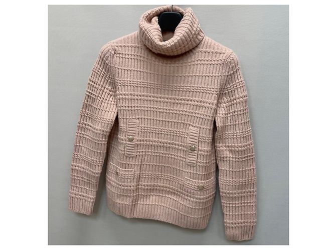 Chanel Maglione in maglia di cashmere Rosso - vista 4