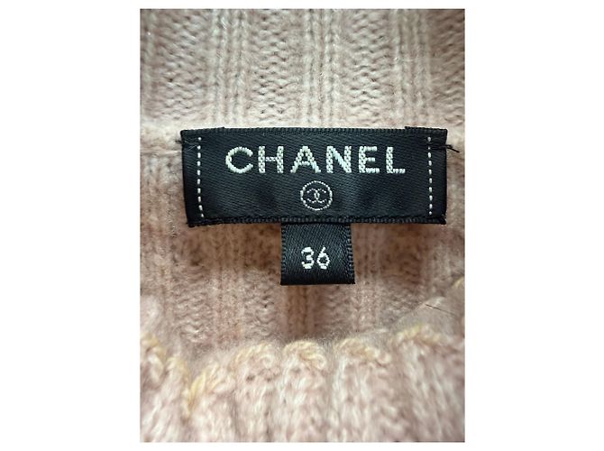 Chanel Maglione in maglia di cashmere Rosso - vista 8