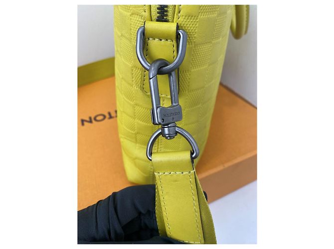 Louis Vuitton Portadocumenti Business Document Bag Damier Infinite Giallo - vista 10