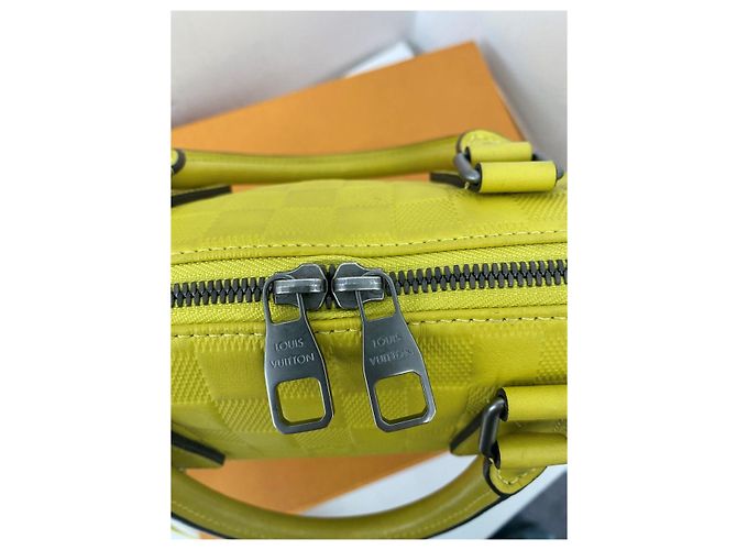 Louis Vuitton Portadocumenti Business Document Bag Damier Infinite Giallo - vista 5