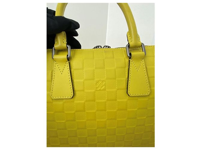 Louis Vuitton Portadocumenti Business Document Bag Damier Infinite Giallo - vista 7