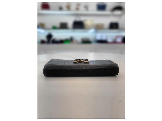 Louis Vuitton Taurillon Leder Geldbörse Schwarz - Ansicht 11