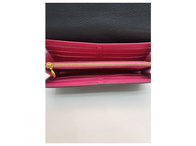 Louis Vuitton Taurillon Leder Geldbörse Schwarz - Ansicht 6