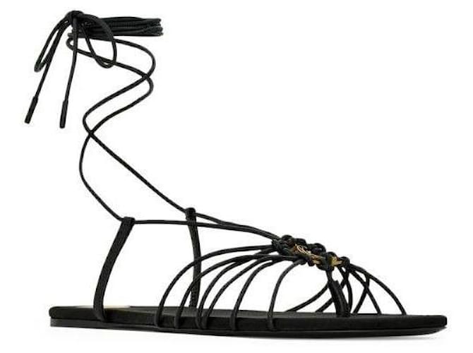 Saint Laurent Sandali Nero - vista 5