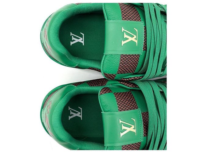 Louis Vuitton Sneakers LV Trainer Pharrell Damier Pop da uomo Verde - vista 13