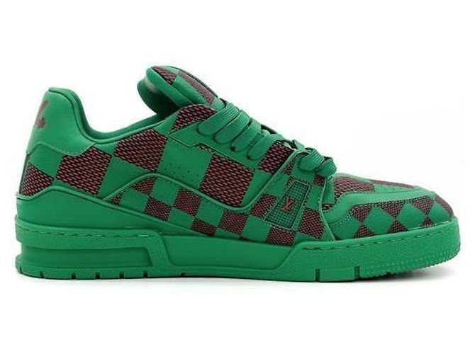 Louis Vuitton Sneakers LV Trainer Pharrell Damier Pop da uomo Verde - vista 3