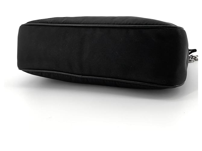 Prada Borsa Hobo Multi Tesuto Reedition Argento - vista 7