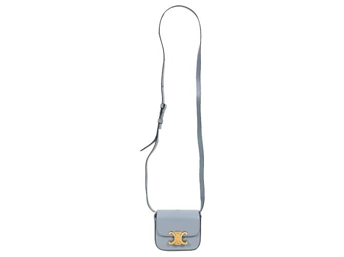Céline Clyde Shiny Mini Crossbody Bag Blau Grau - Ansicht 2