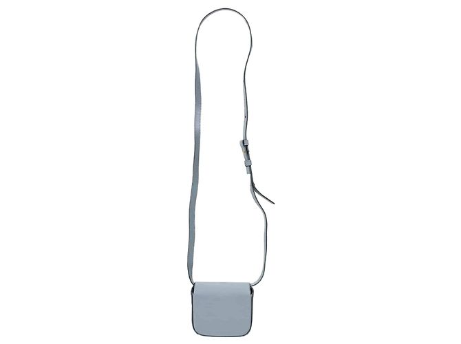 Céline Clyde Shiny Mini Crossbody Bag Blau Grau - Ansicht 7