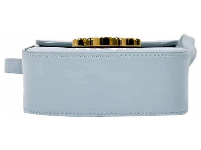 Céline Clyde Shiny Mini Crossbody Bag Blau Grau - Ansicht 9