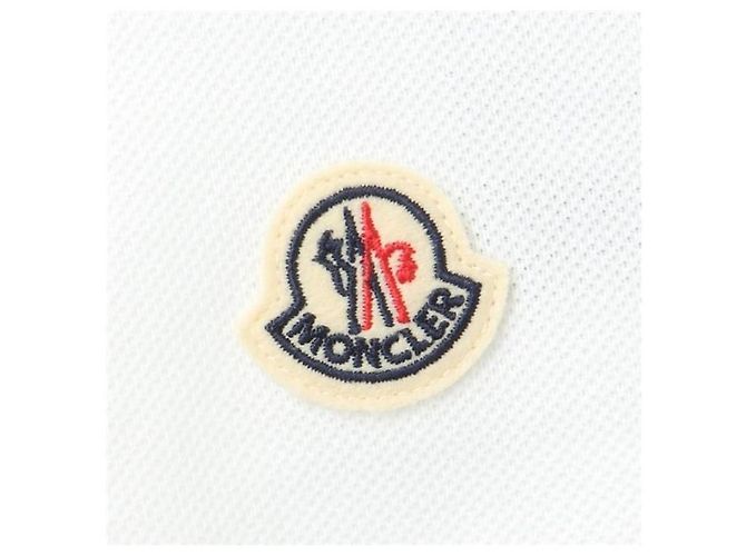 Moncler Polo in piquet di cotone con bordi tricolore Multicolore - vista 3