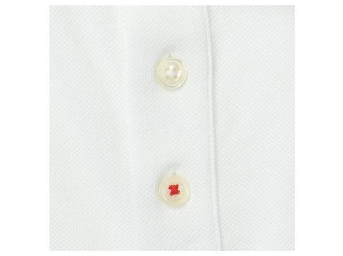 Moncler Polo in piquet di cotone con bordi tricolore Multicolore - vista 5