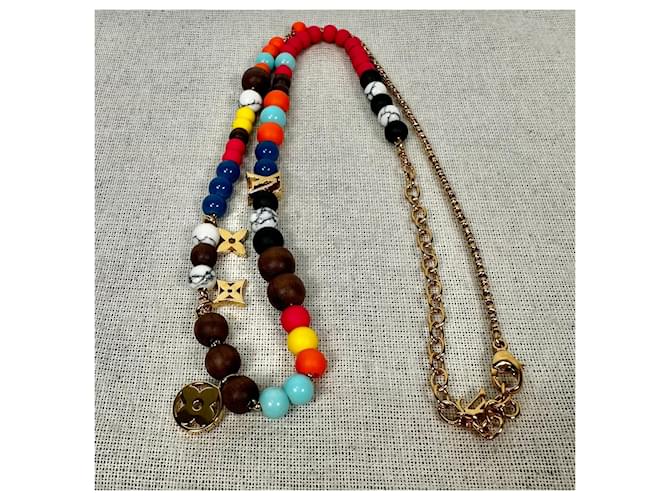 Louis Vuitton Collana LV Surfing Beads Arancione - vista 3