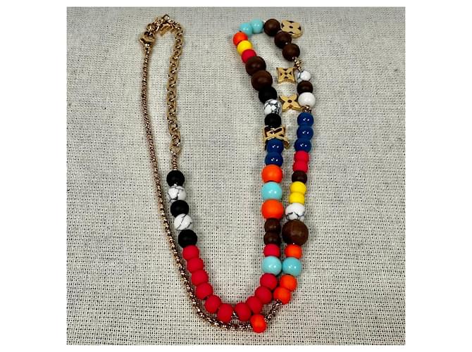 Louis Vuitton Collana LV Surfing Beads Arancione - vista 4