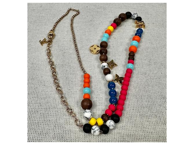 Louis Vuitton Collana LV Surfing Beads Arancione - vista 6