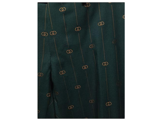 Gucci Grünes DIY Multi GG Logo Jacquard Anzug-Set - Ansicht 7