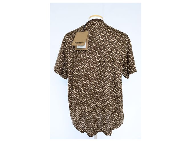Burberry Camiseta de manga curta com listras de monograma Multicor - vista 6