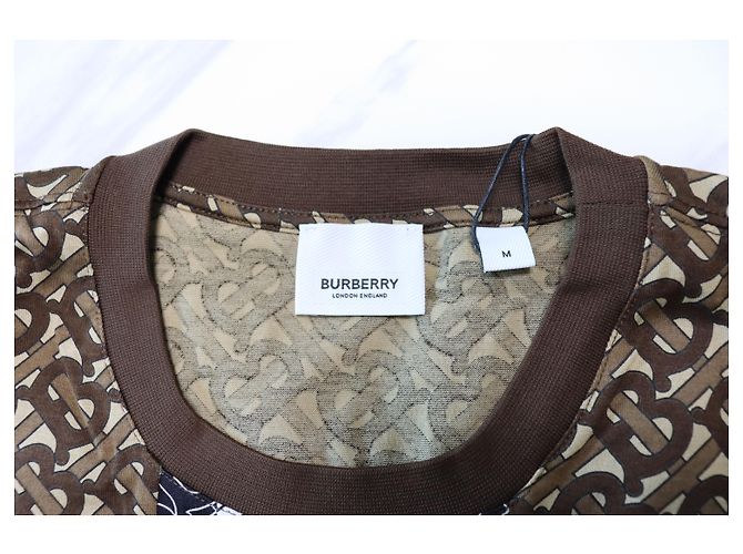 Burberry Camiseta de manga curta com listras de monograma Multicor - vista 8