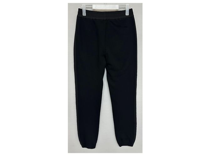 Pantaloni della tuta in pile con dettaglio logo Moncler Argento - vista 2