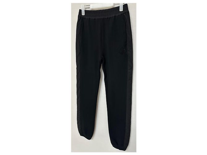 Pantaloni della tuta in pile con dettaglio logo Moncler Argento - vista 4