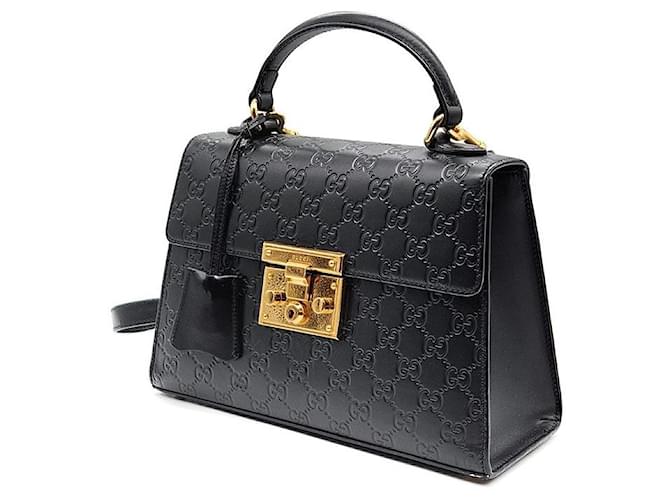 Gucci Borsa Tote e Borsa a Spalla Padlock Simarlane Nero - vista 2