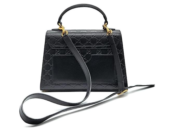 Gucci Borsa Tote e Borsa a Spalla Padlock Simarlane Nero - vista 3