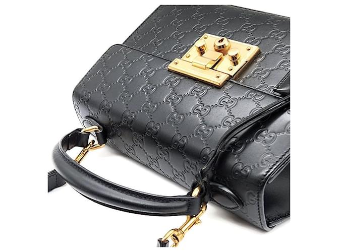 Gucci Borsa Tote e Borsa a Spalla Padlock Simarlane Nero - vista 6