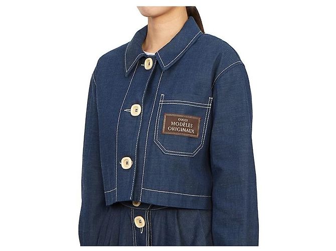 Gucci Giacca di jeans corta da donna Multicolore - vista 8