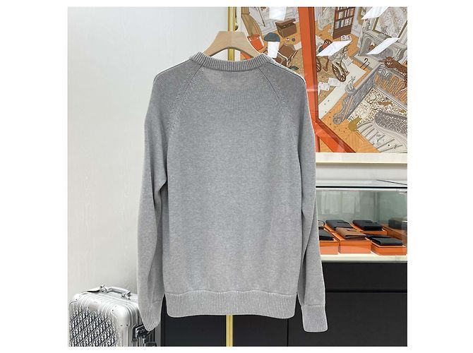 Dior Oblique Insert Knit Gray Brown - view 5