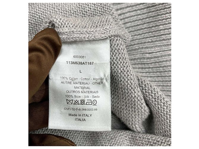 Dior Oblique Insert Knit Gray Brown - view 9