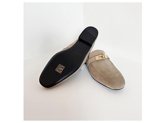 Hermès Mule Oz Kelly Beige Marrone - vista 10