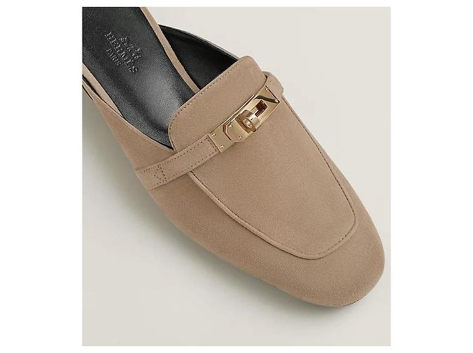 Hermès Mule Oz Kelly Beige Marrone - vista 6