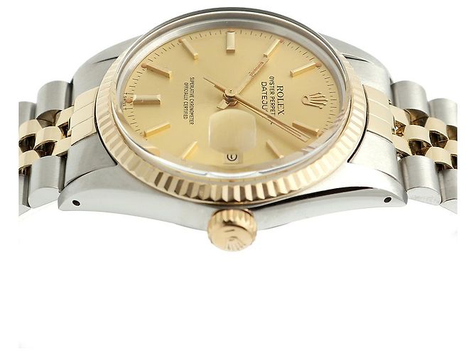 Orologio combinato da uomo Rolex Datejust D'oro - vista 12