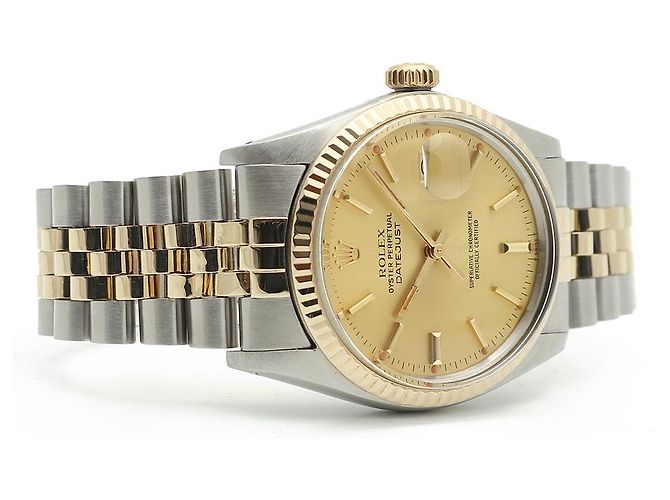 Orologio combinato da uomo Rolex Datejust D'oro - vista 18