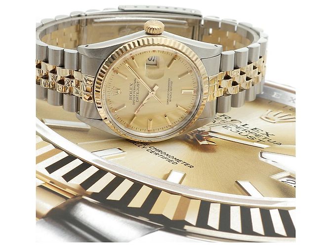 Orologio combinato da uomo Rolex Datejust D'oro - vista 2