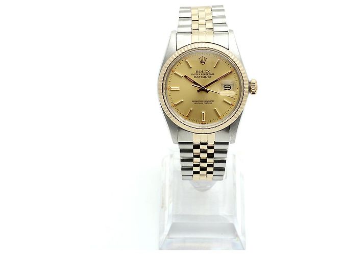 Orologio combinato da uomo Rolex Datejust D'oro - vista 3