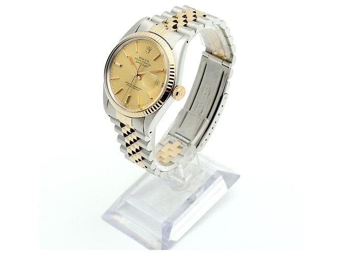 Orologio combinato da uomo Rolex Datejust D'oro - vista 4