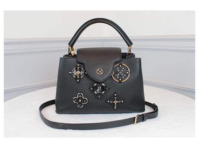 Louis Vuitton Flower Capucines PM Black Nero - vista 13