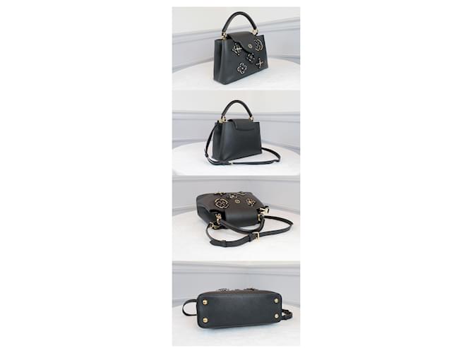 Louis Vuitton Flower Capucines PM Black Nero - vista 15