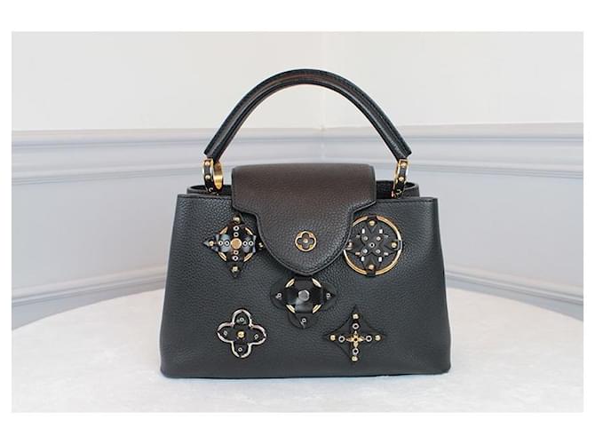 Louis Vuitton Flower Capucines PM Black Nero - vista 2